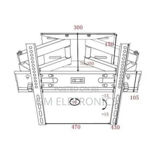 Heavy Duty Tv Wall Bracket-double Arm Swivel/ Tilt 32"-70".