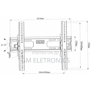 Classic Tilting Tv Wall Mount Sh 44t- 32"-60" Led LCD Tvs.