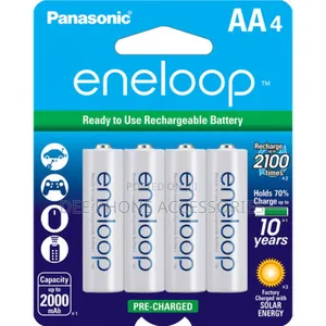 Eneloop 4aa White Rechargeable Batteries