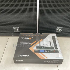 12 Channels Powered Mixer + (2) Ev 15" Mid Speakers Stand