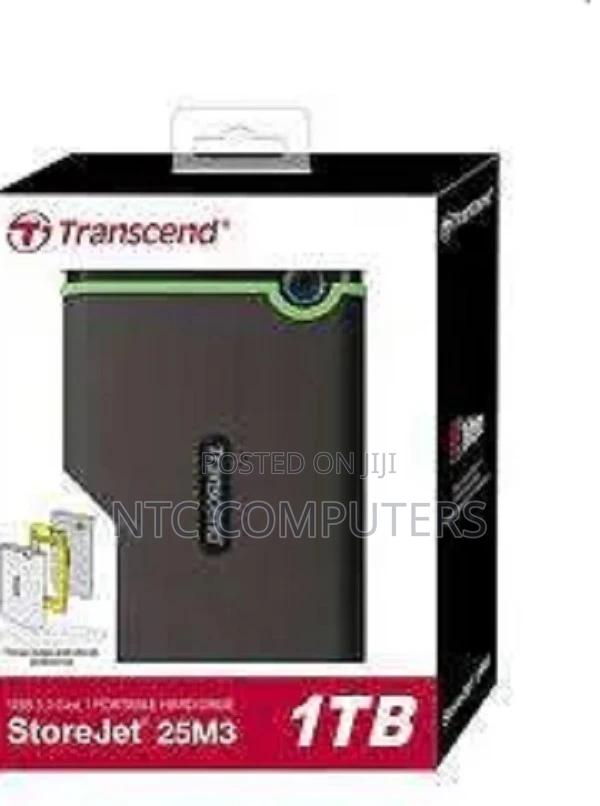 Transcend External HDD 1tb, Iron Grey – Ts1tsj25m3s - main view