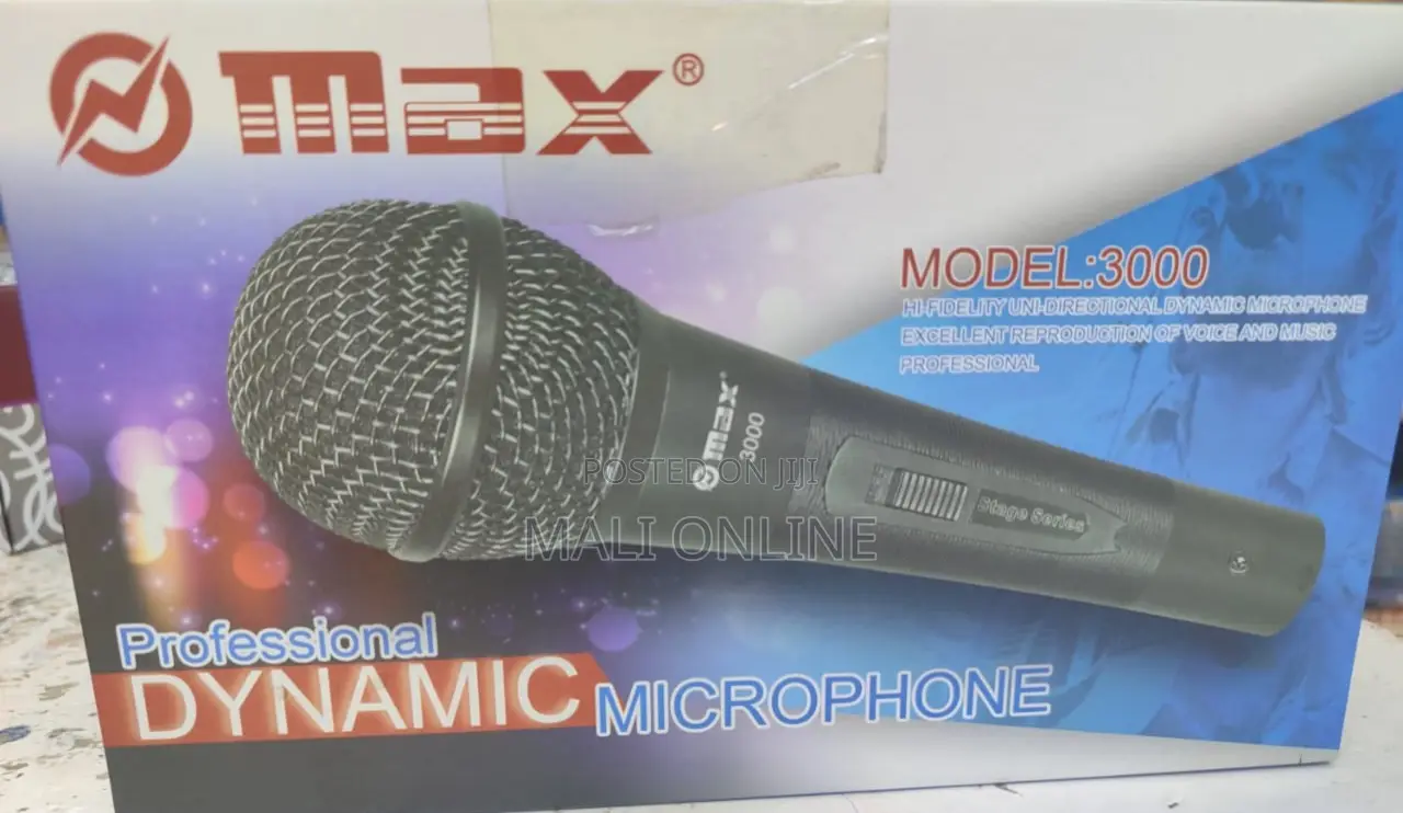 Max 3000 Professional Dynamic Microphone Wired Stage Mic