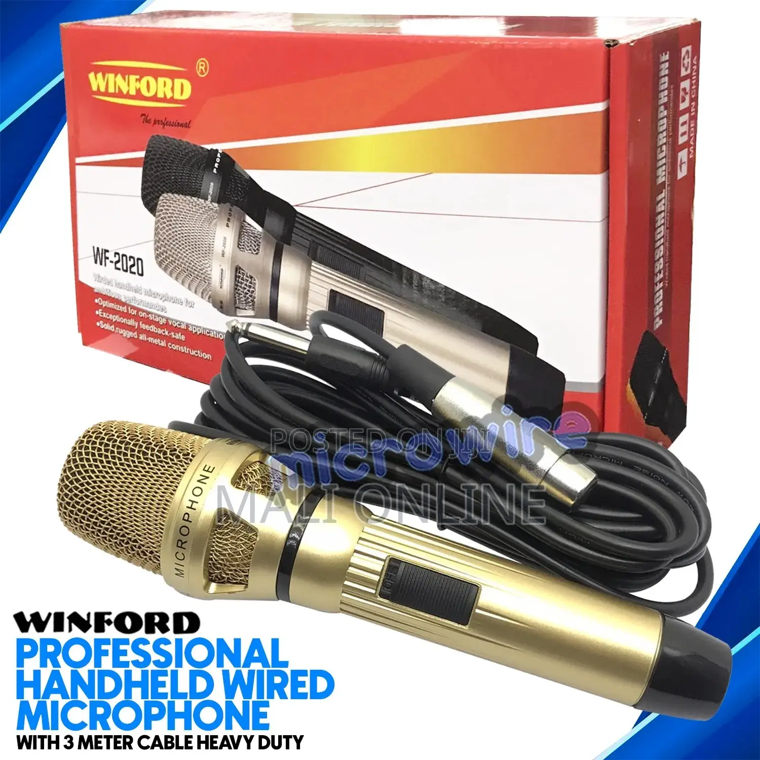 Winford Wf-2020 Professional Wired Handheld Microphone