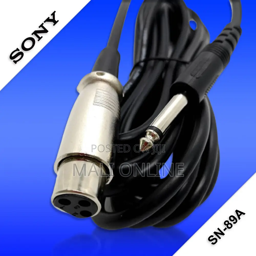 Sony Sn-89a Uni-directional Dynamic Vocal Microphone Wired