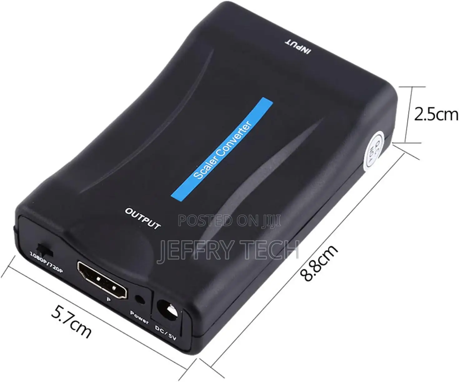 Scart to Hdmi Converter, Audio Video Converter Scaler Adapte
