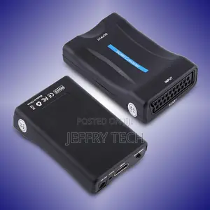 Scart to Hdmi Converter, Audio Video Converter Scaler Adapte