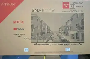 Restocked Brand New V75inches Vitron 75inches Smàrt Tv