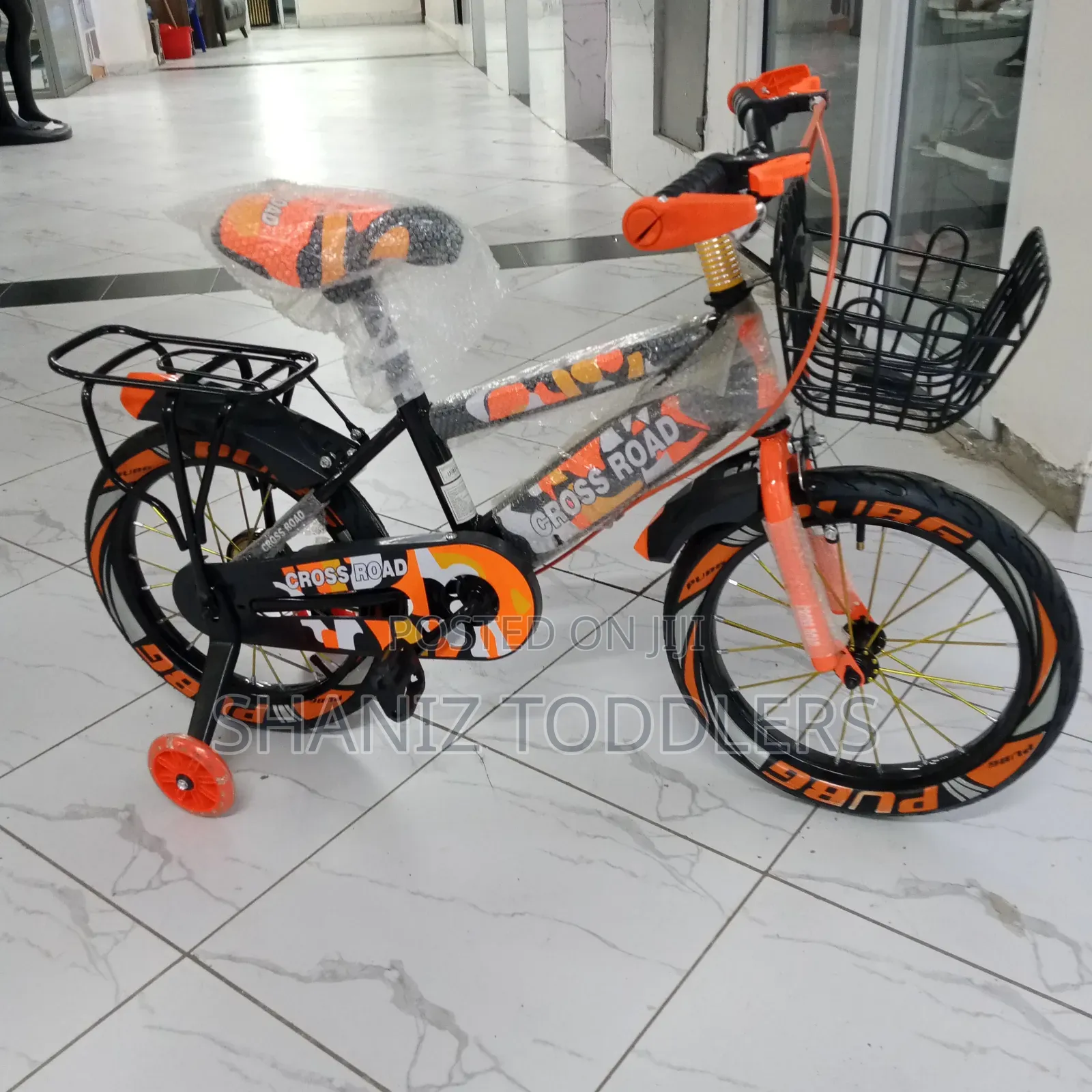 Size 16 Crossroad Kids Bike With Back Seat