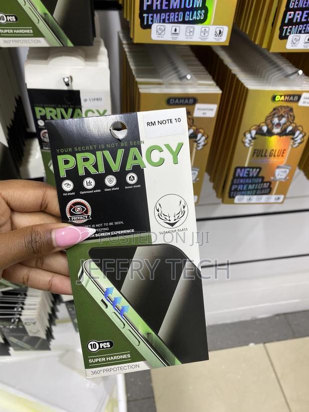 Trete Privacy Screen Protector Glass for Redmi Note 10 - main view