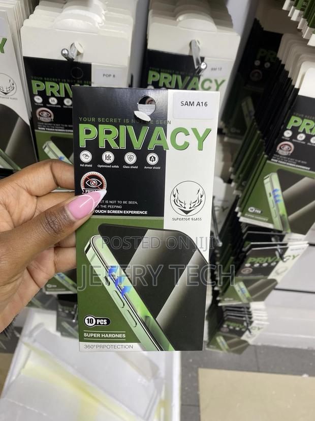 Pixfa Privacy Tempered Glass Screen Protector for Galaxy A16 - thumbnail 2