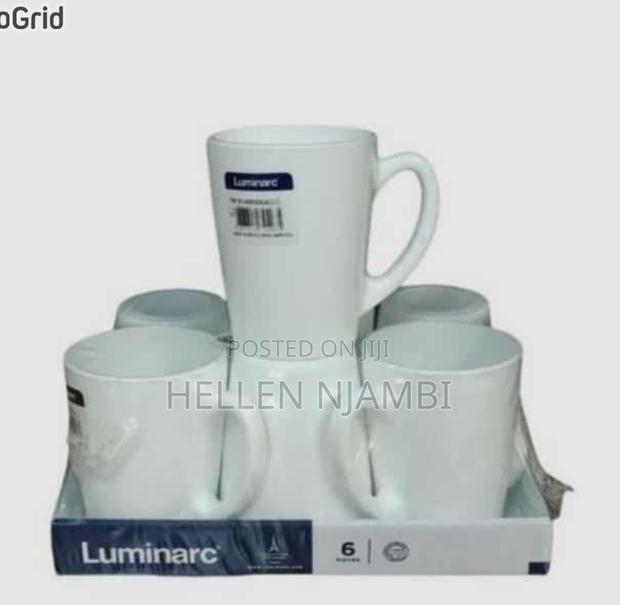 Set of 6 Luminarc New Morning White Cups