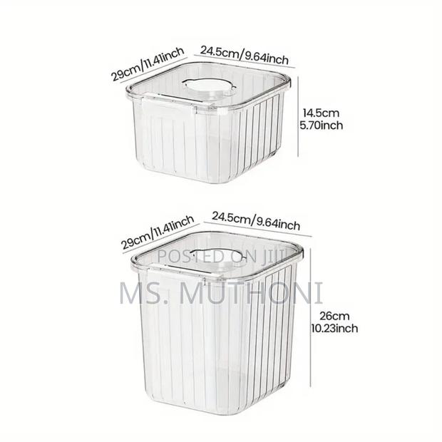 Large Capacity Acrylic Cereal Container* 5kg /10 Kg - thumbnail 6