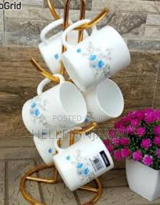 Luminarc 6pcs Set Flowered Cups - main view