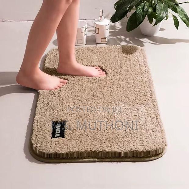 Plain Color Bathroom Mat Rubber Bottom Super Absorbent - thumbnail 5