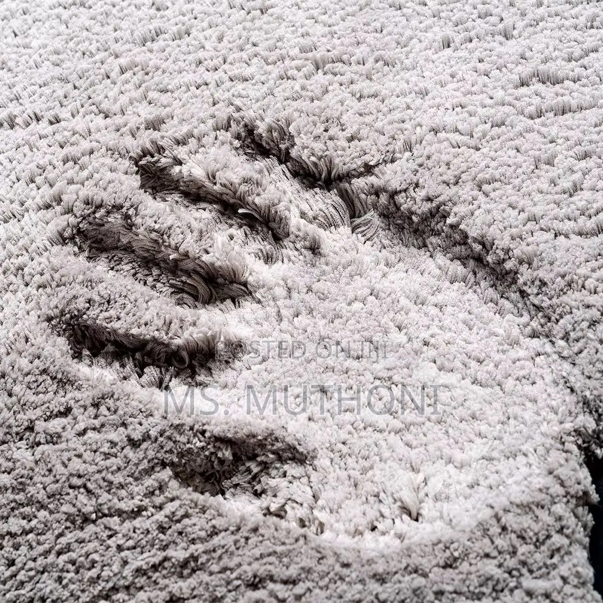 Plain Color Bathroom Mat Rubber Bottom Super Absorbent