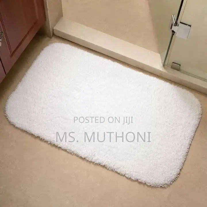 Rubber Bottom Bathroom Absorbent Fluffy Mat