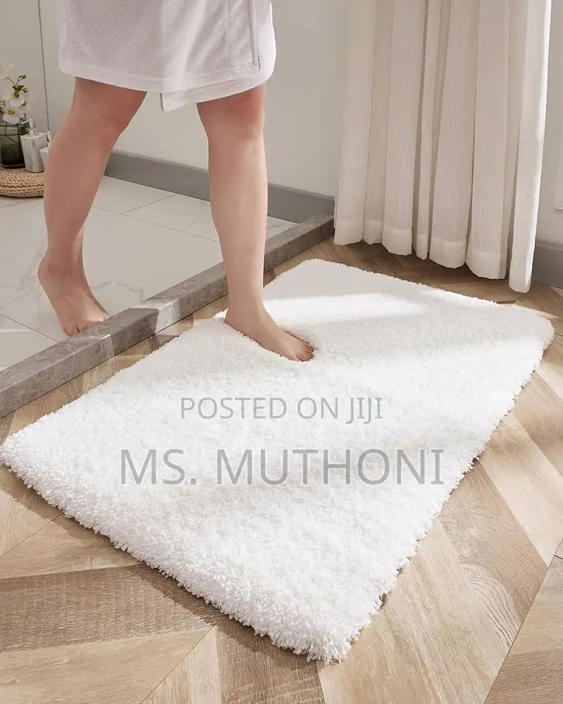 Rubber Bottom Bathroom Absorbent Fluffy Mat
