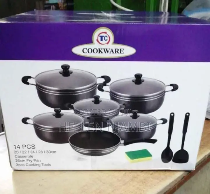 Tc 14pcs Nonstick (20/22/24/28/30cm Pots +26cm Pan) Set