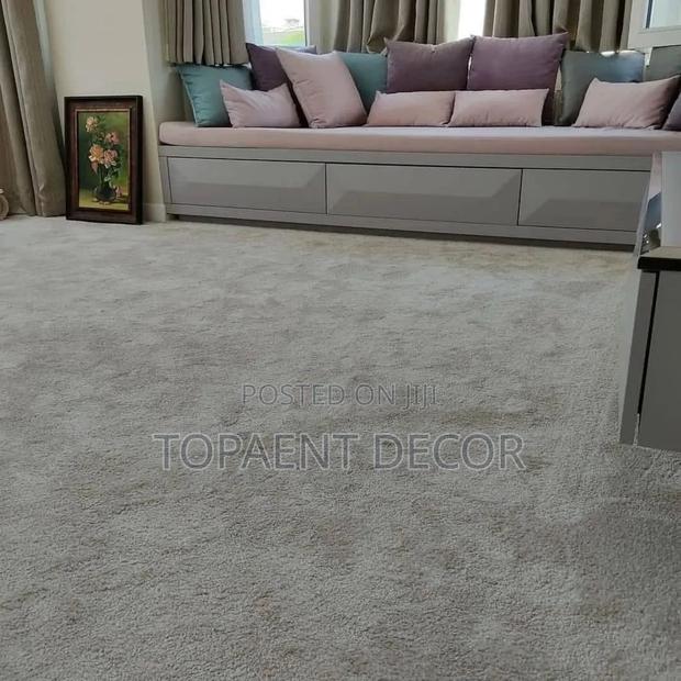 Grey Fluffy And Warm Living Room Flooring Solutions