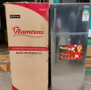 Ramtons Two Door Refrigerator 213litres Grey R213gr