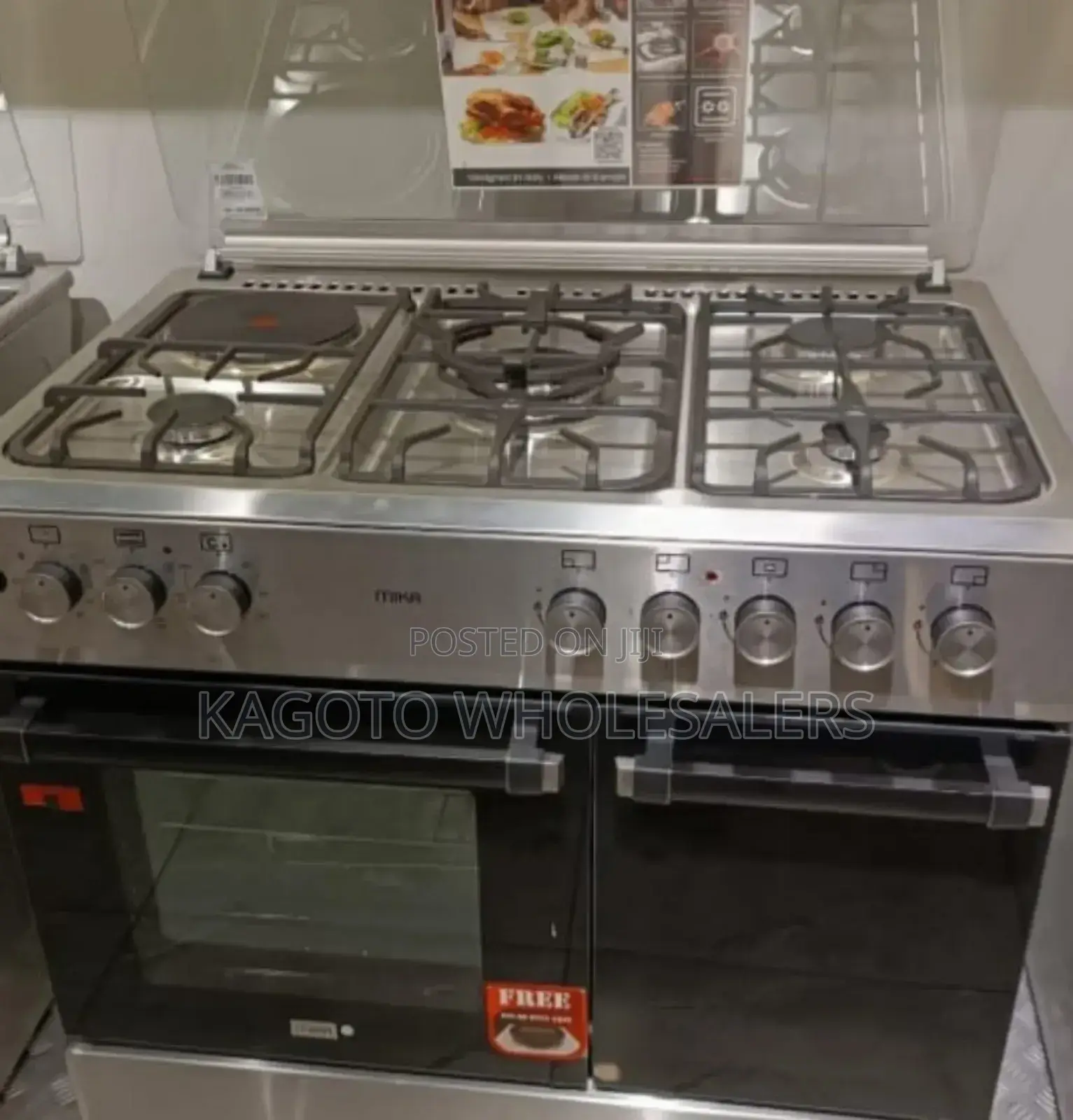 Mika Standing Cooker, 90cm X 60cm, 4 Gas Pool Jet Mkb4