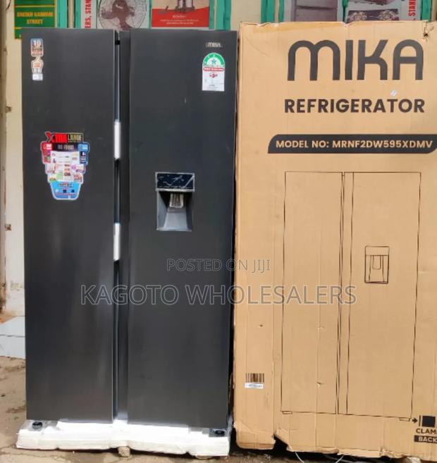 Mika Fridge 595l Side by Side No Frost + Dispenser M595