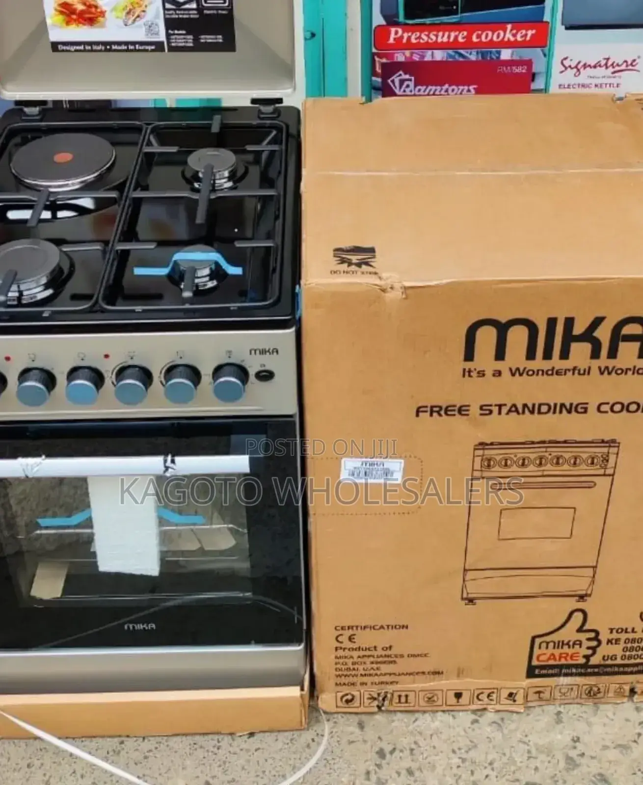 Mika Standing Cooker, 50cm X 60cm Silver
Model: Mst560p