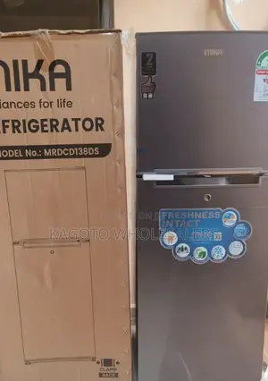 Mika 138litres Double Door Refrigerator Mk138/Dd