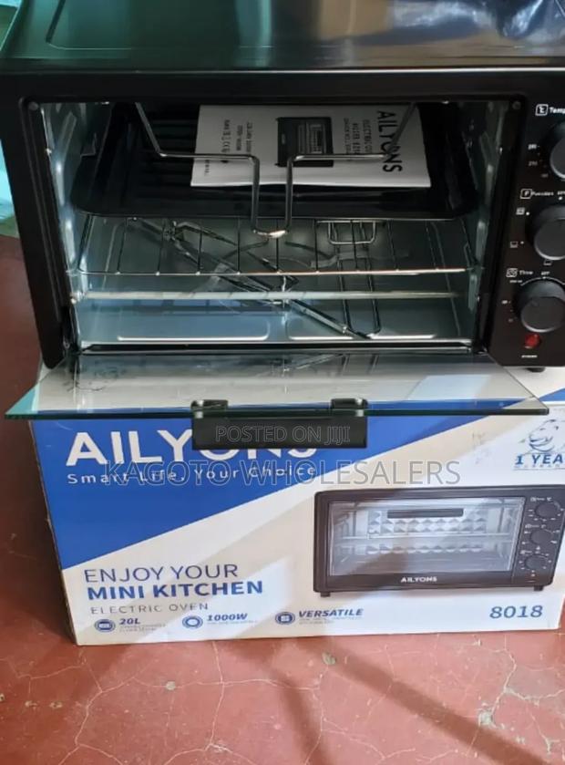 20 Litres Ailyons Electric Oven Black 1000watts A8018b