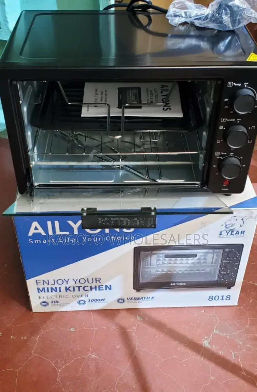 20 Litres Ailyons Electric Oven 1000watts A8018b