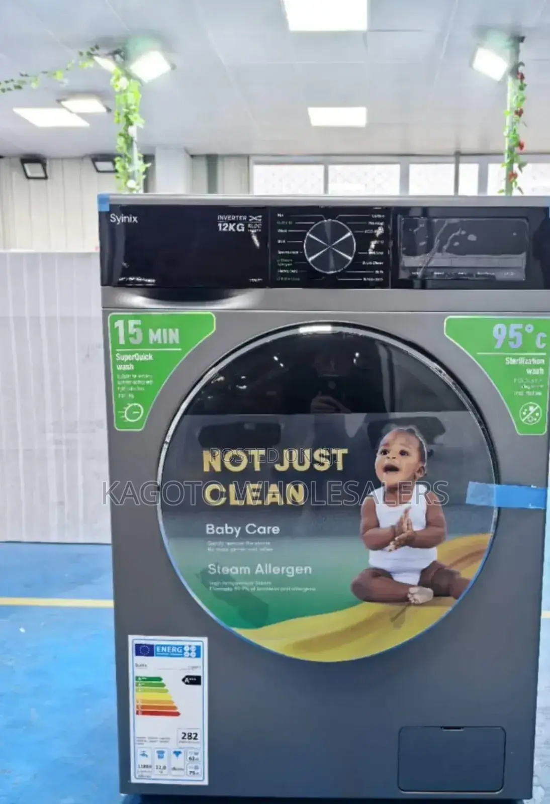 Syinix Front Load Washing Machine
12kg Wash and Spin Sy12wm