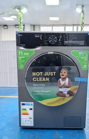 Syinix Front Load Washing Machine 12kg Wash, Spin Sy12wm
