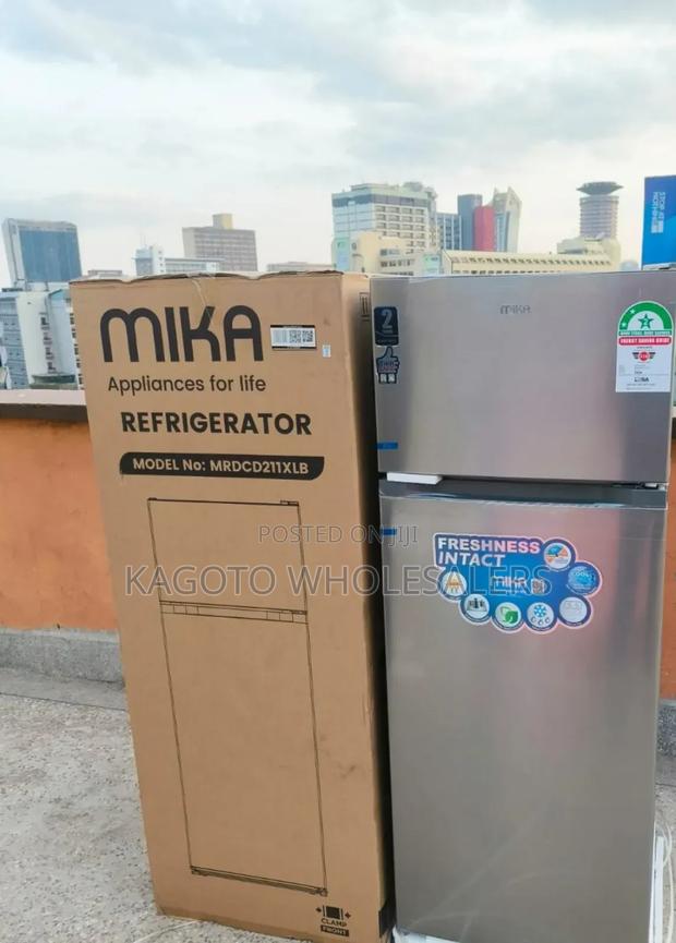 Mika 211litres Two Door Refrigerator M211/DDFR