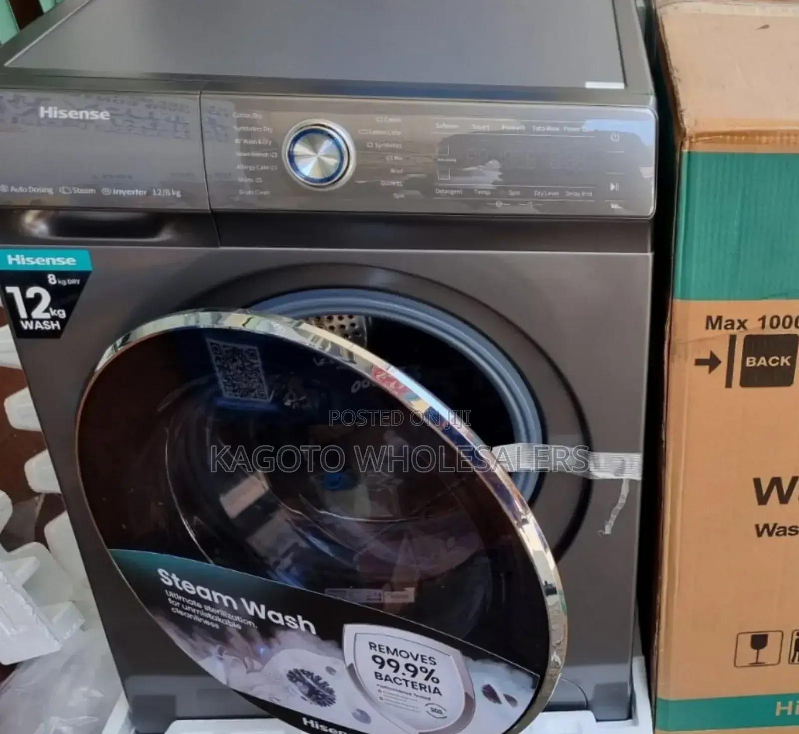 Front Load Hisense Washing Machines 12kg Wash and Dry Hwd1
