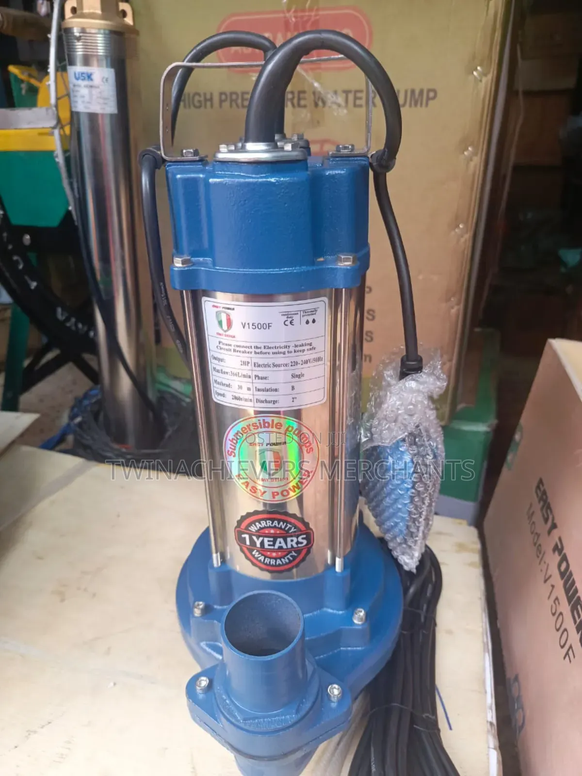 Sewage Submersible Pump/2hp Sewage Submersible Pump 30mtrs