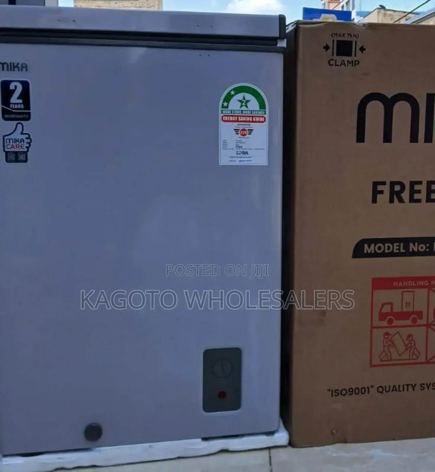95 Litres Mika Deep Chest Freezer Silver M95fr