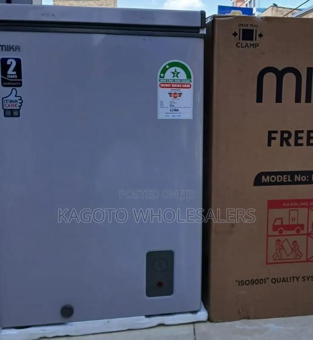 95 Litres Mika Deep Chest Freezer Silver M95fr
