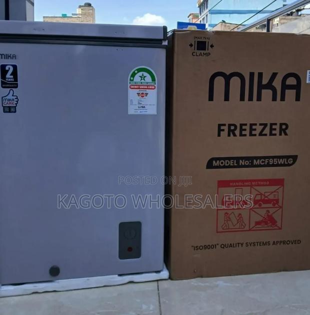 95l Mika Deep Chest Freezer Silver M95fr