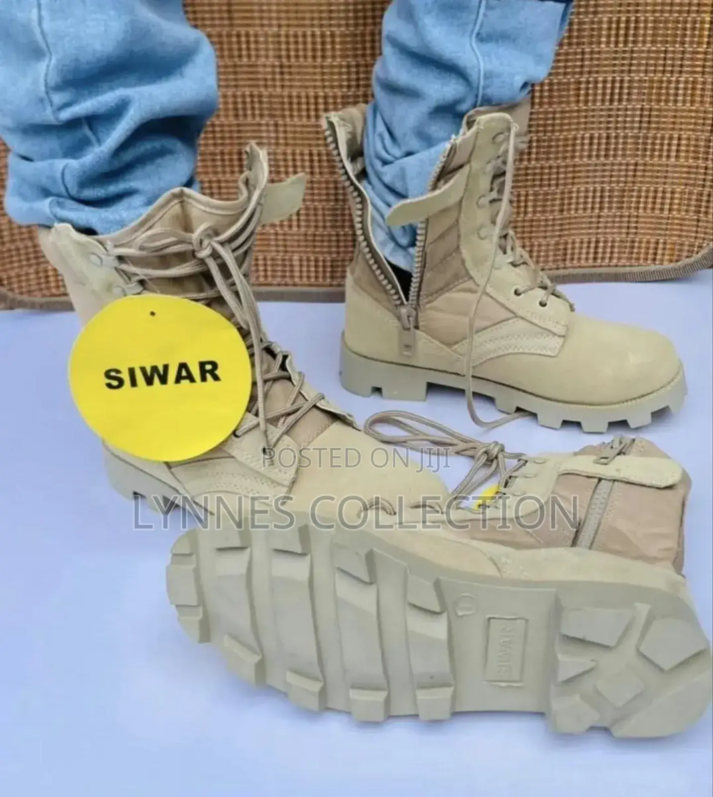 Tactical Millitary Combat Outdoor Boots With Zipper