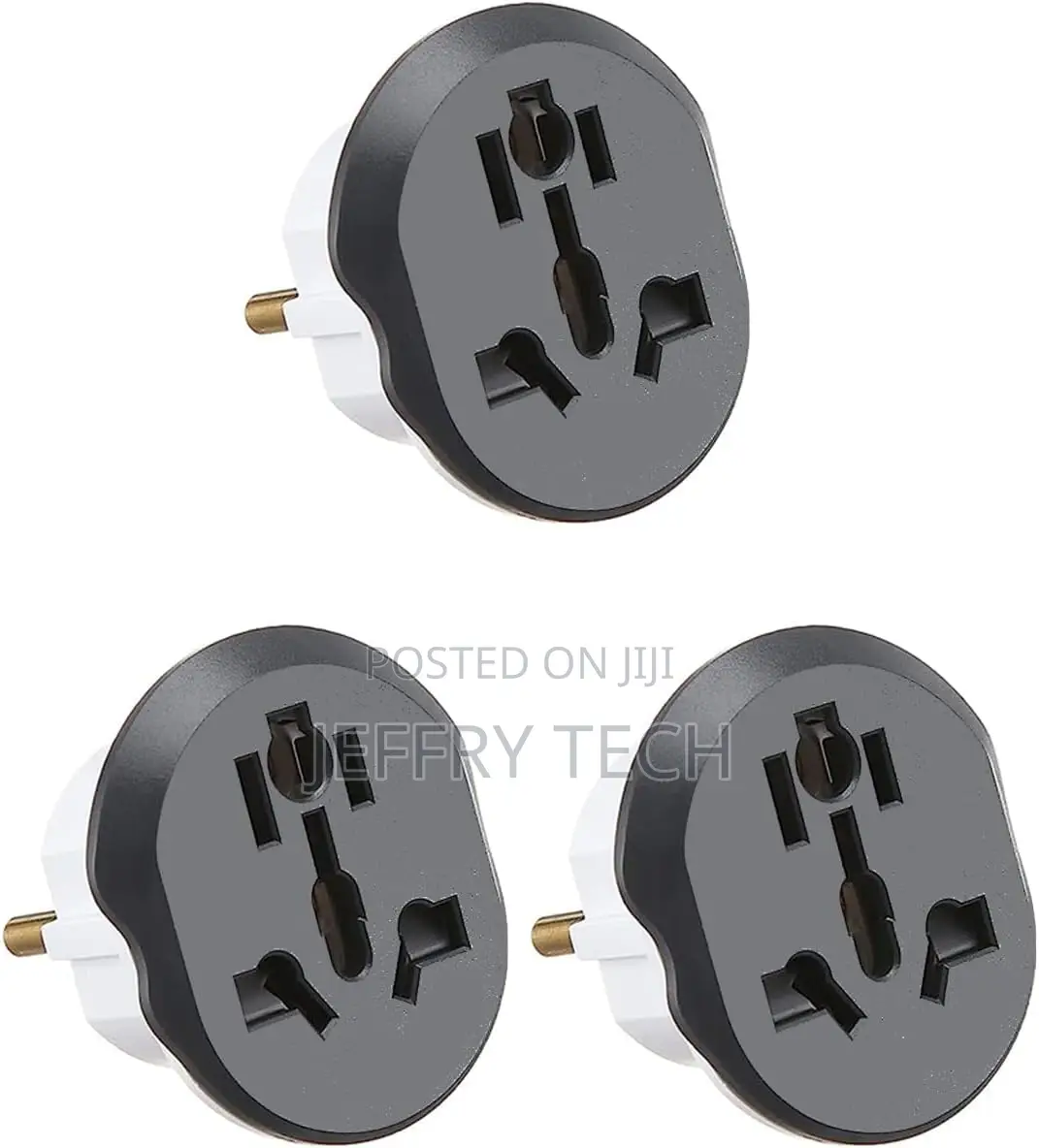 Power Plug Adapter - Power Adapter 220v / 16a - White - 3 Pc