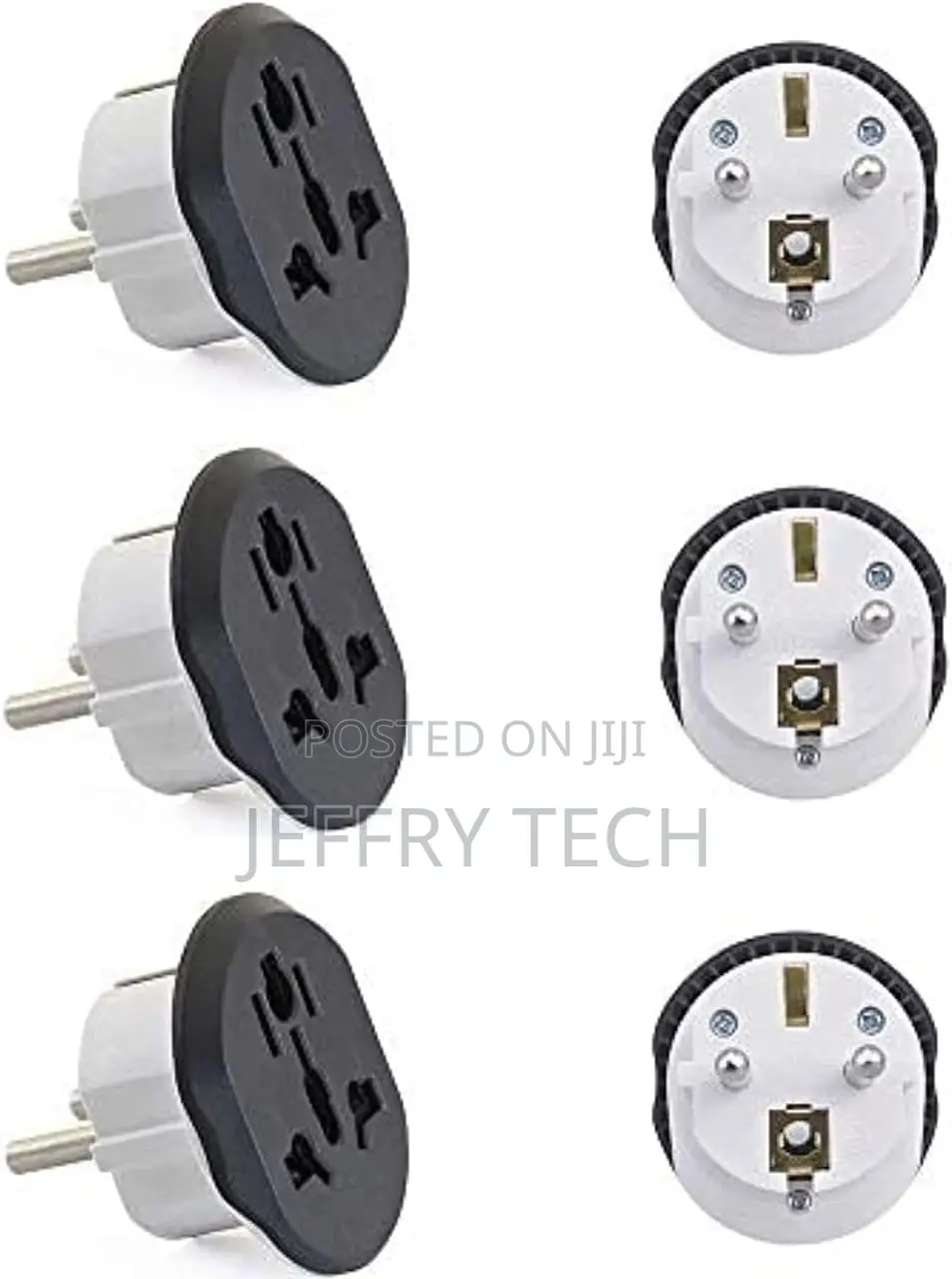 Power Plug Adapter - Power Adapter 220v / 16a - White - 3 Pc