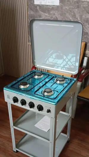 Eurochef Full 4 Gas Standing Cooker With Shelves E4g/C