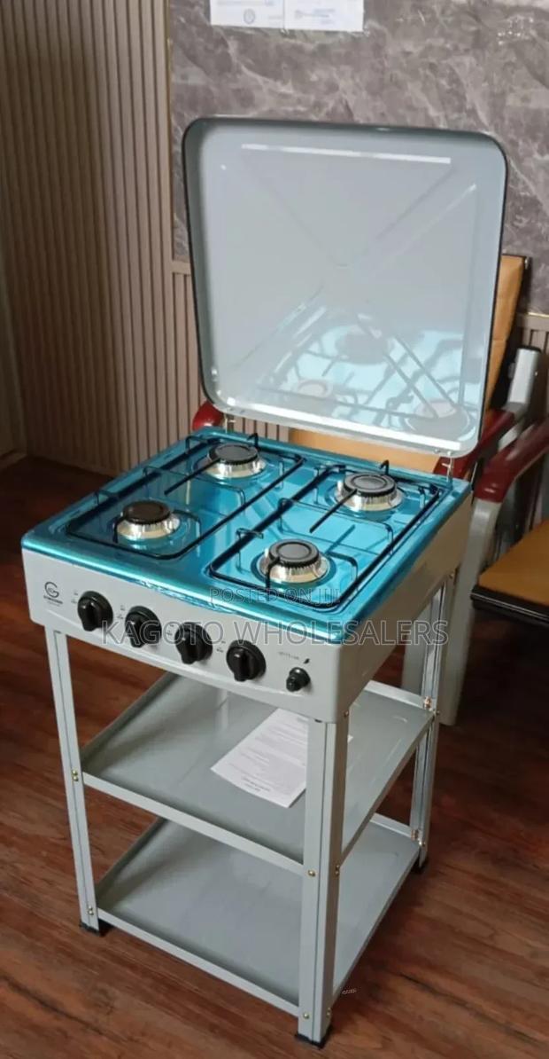 Eurochef Full 4 Gas Standing Cooker Plus Shelves E4g/C