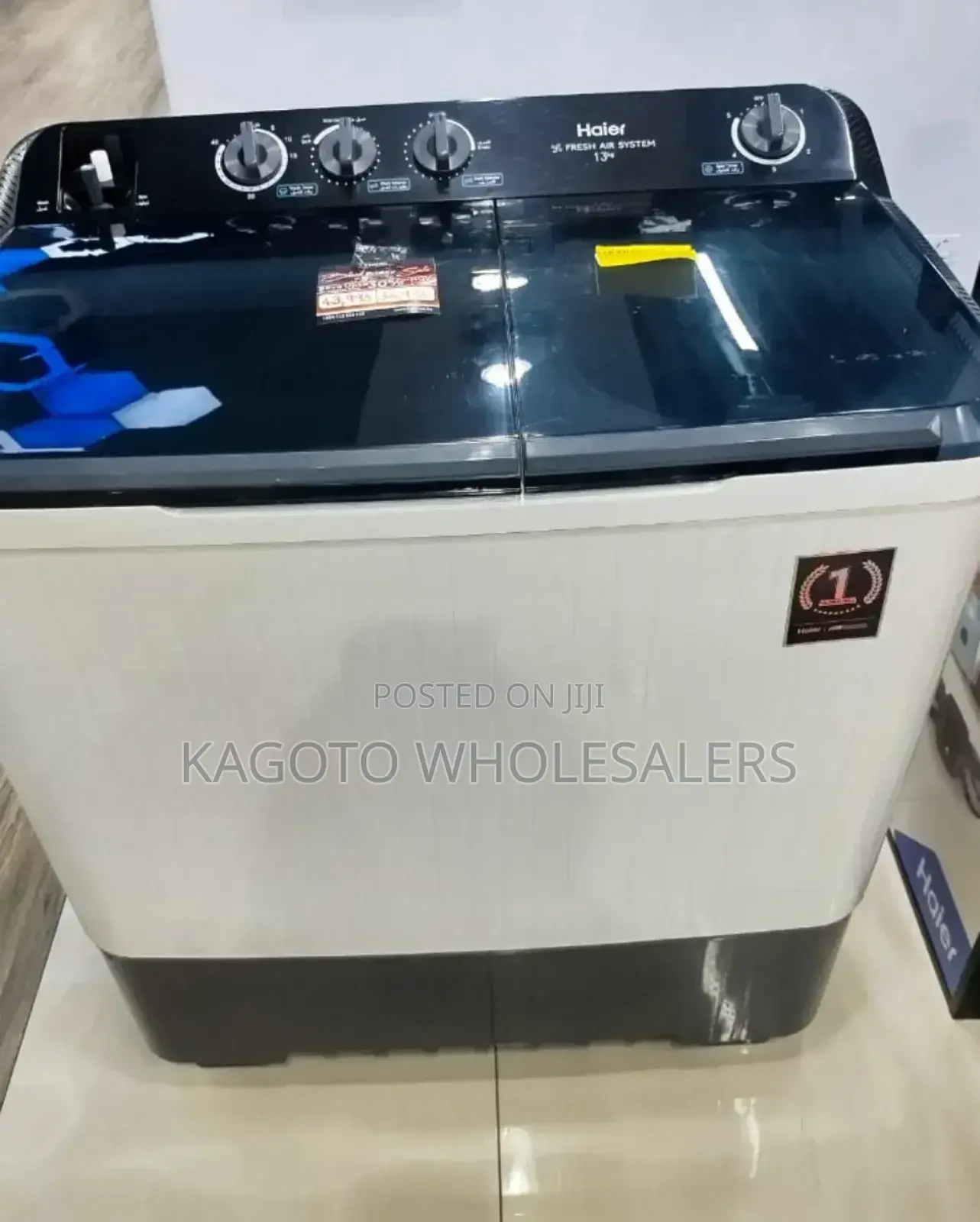 Haier 10kgs Twin Tub Semi Automatic Machine H10kg/W