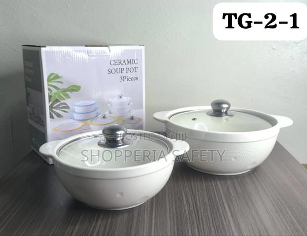 Ceramic Serving Bowls- 3 Pieces Set - main view
