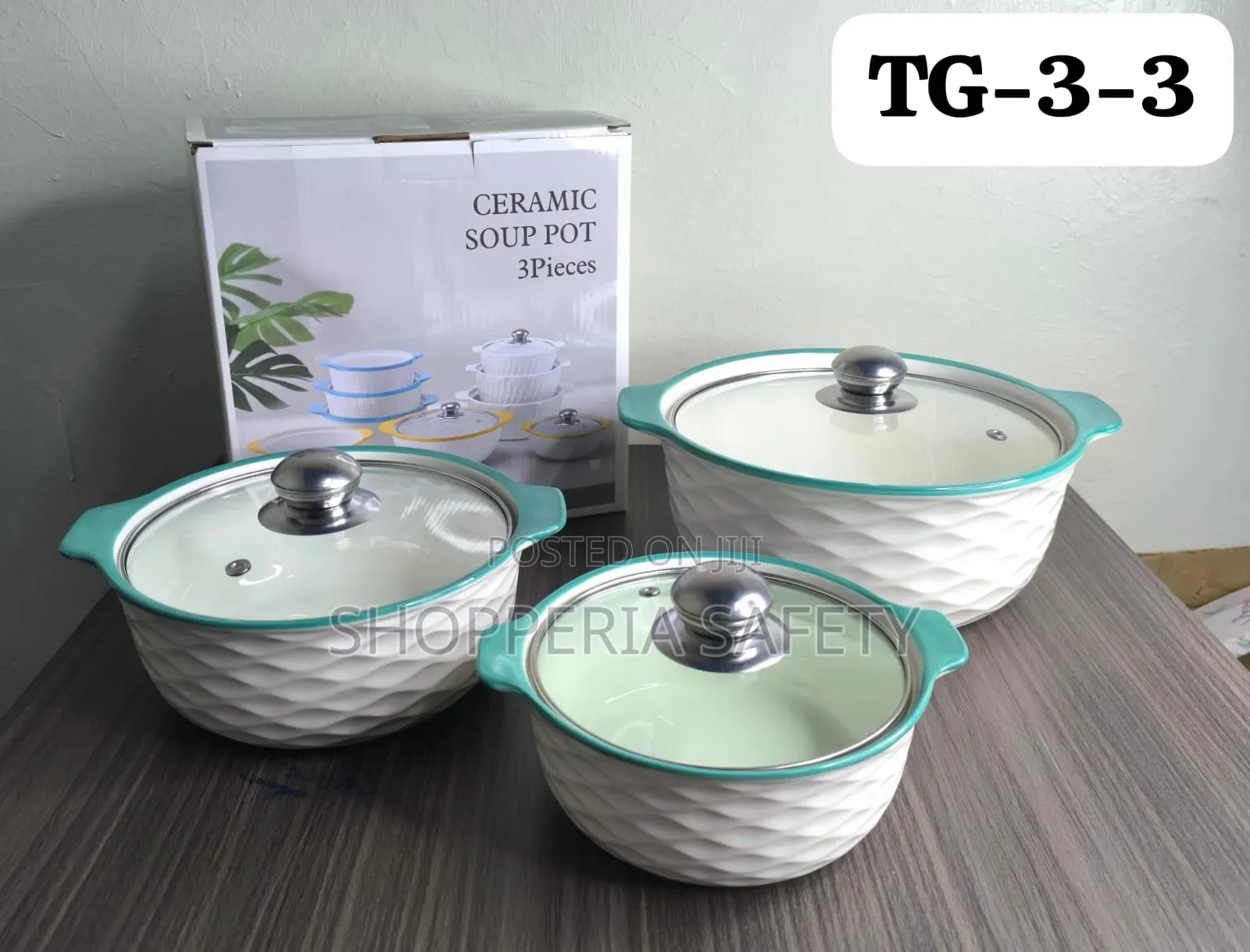 Ceramic Serving Bowls- 3 Pieces Set