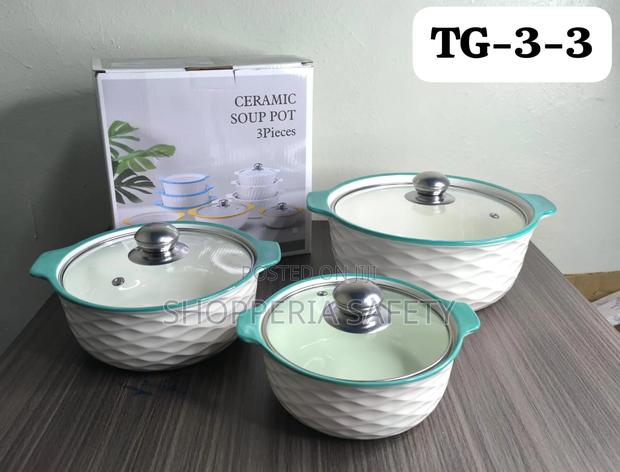 Ceramic Serving Bowls- 3 Pieces Set - thumbnail 2