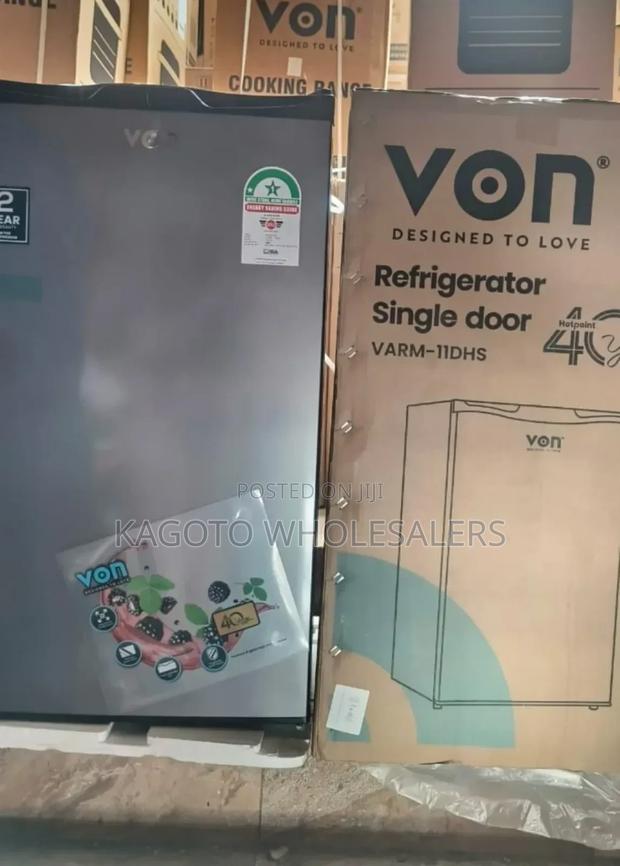Von 90 Litres Single Door Refrigerator Grey VRT-90l/DDF - main view