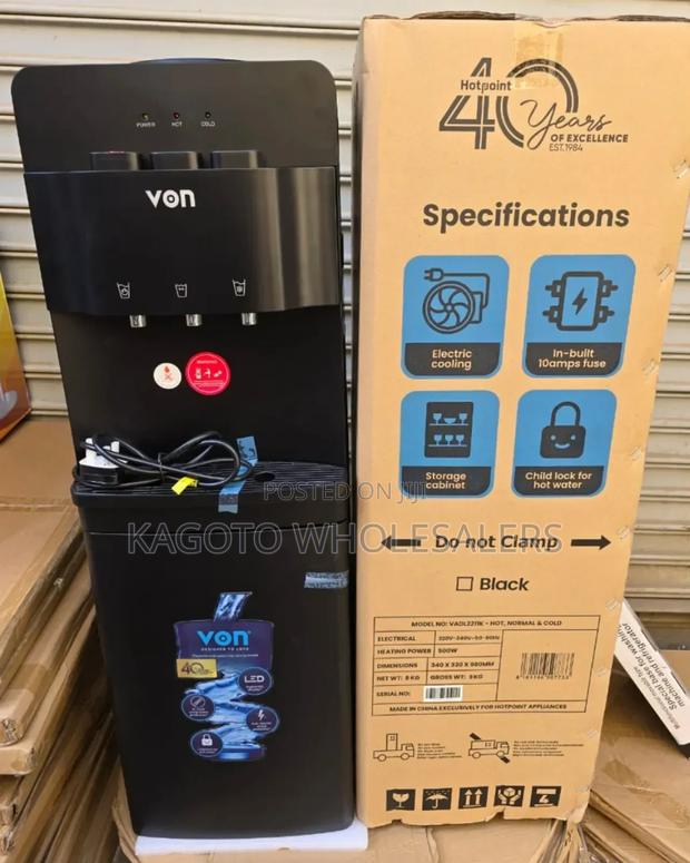 Von Hot Normal Cold 3 Taps Water Dispenser VRT-3t