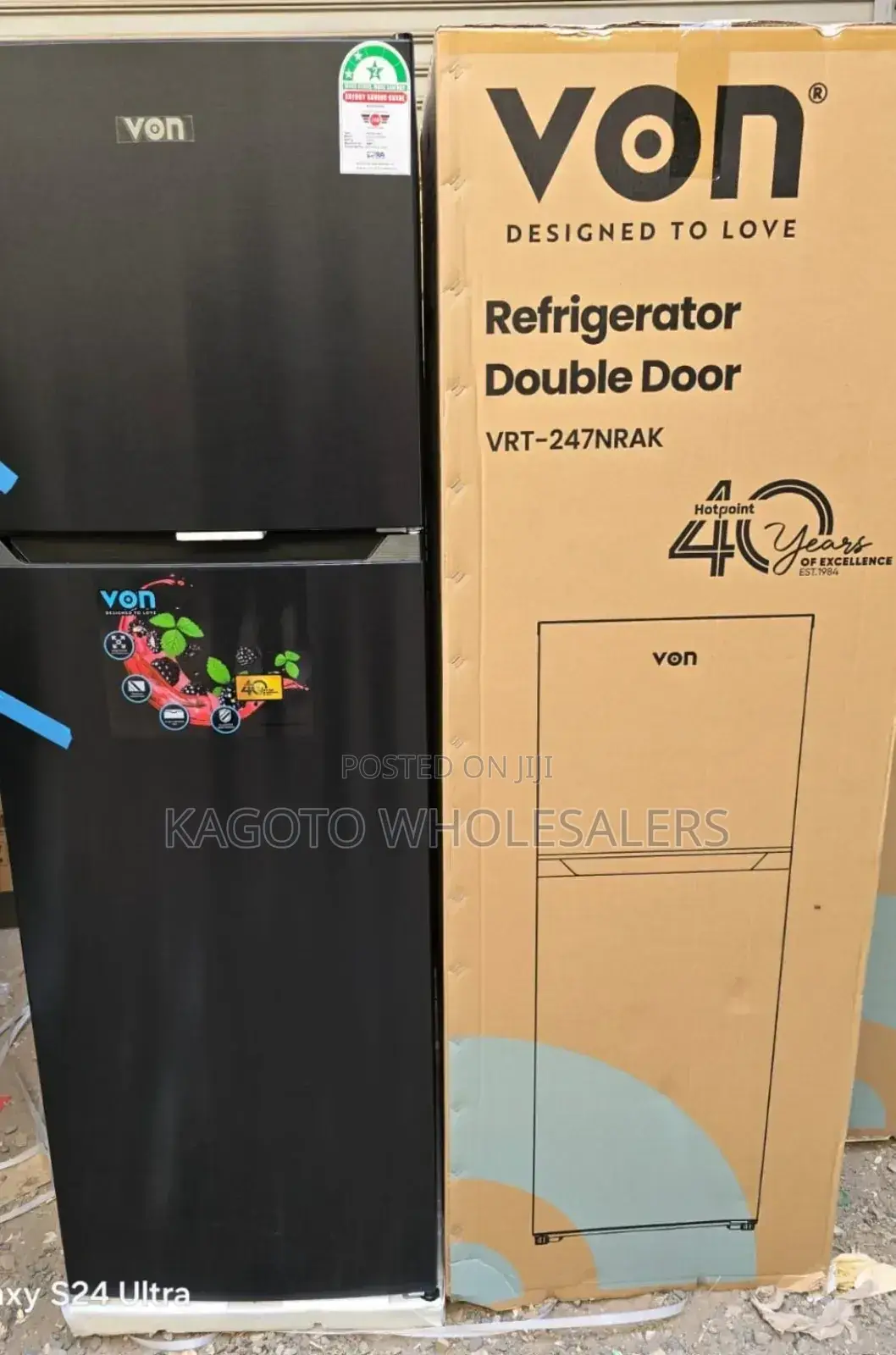 Von 247 Litres Nofrost Two Door Refrigerator Vr/247f